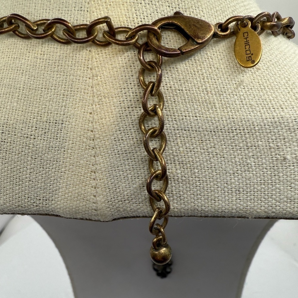 Chico’s Bronze Toned Pendant‎ Necklace - Picture 4 of 4